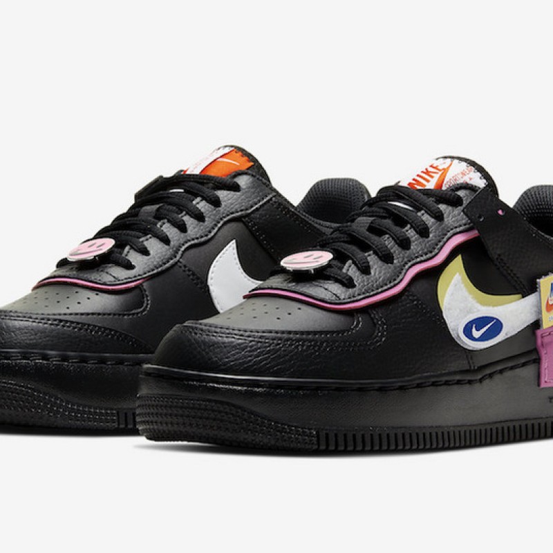 나이키 우먼스 에어 포스 1 '07 쉐도우 로우탑 트리플 운동화