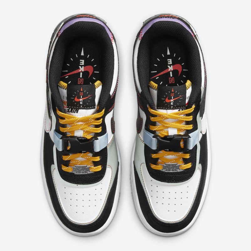 나이키 우먼스 에어 포스 1 '07 쉐도우 로우탑 트리플 운동화