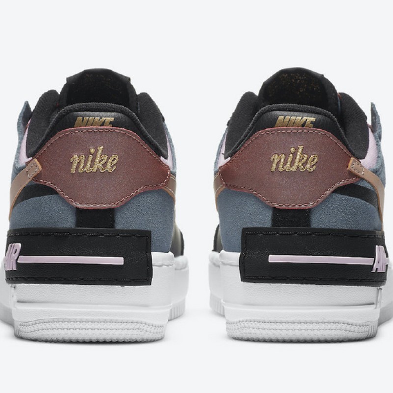 나이키 우먼스 에어 포스 1 '07 쉐도우 로우탑 트리플 운동화