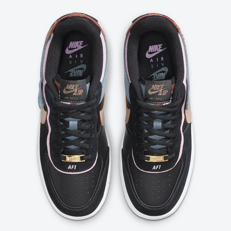 나이키 우먼스 에어 포스 1 '07 쉐도우 로우탑 트리플 운동화