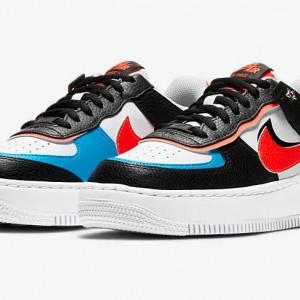 나이키 우먼스 에어 포스 1 '07 쉐도우 로우탑 트리플 운동화 DD9794-001