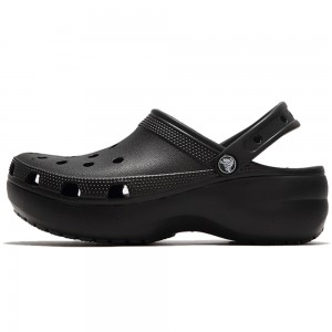 크록스 클래식 플랫폼 클로그 우먼 206750-100