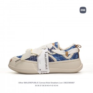 SMILEREPUBLIC 스마일리퍼블릭 캔버스 뮬 스니커즈 남녀공용품 로우