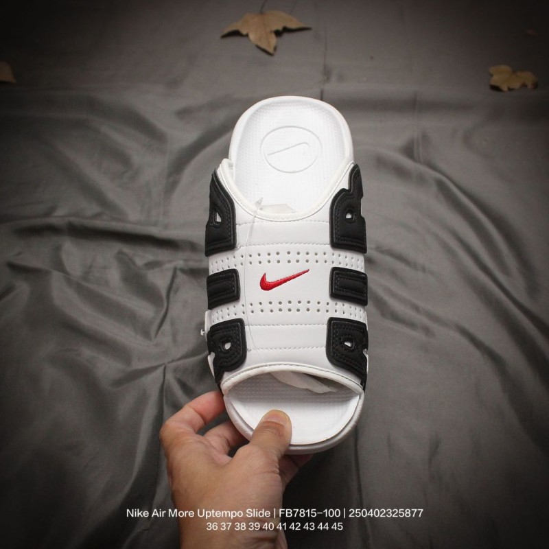 나이키 에어 모어 업템포 슬라이드