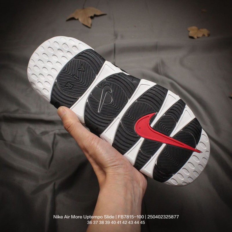 나이키 에어 모어 업템포 슬라이드
